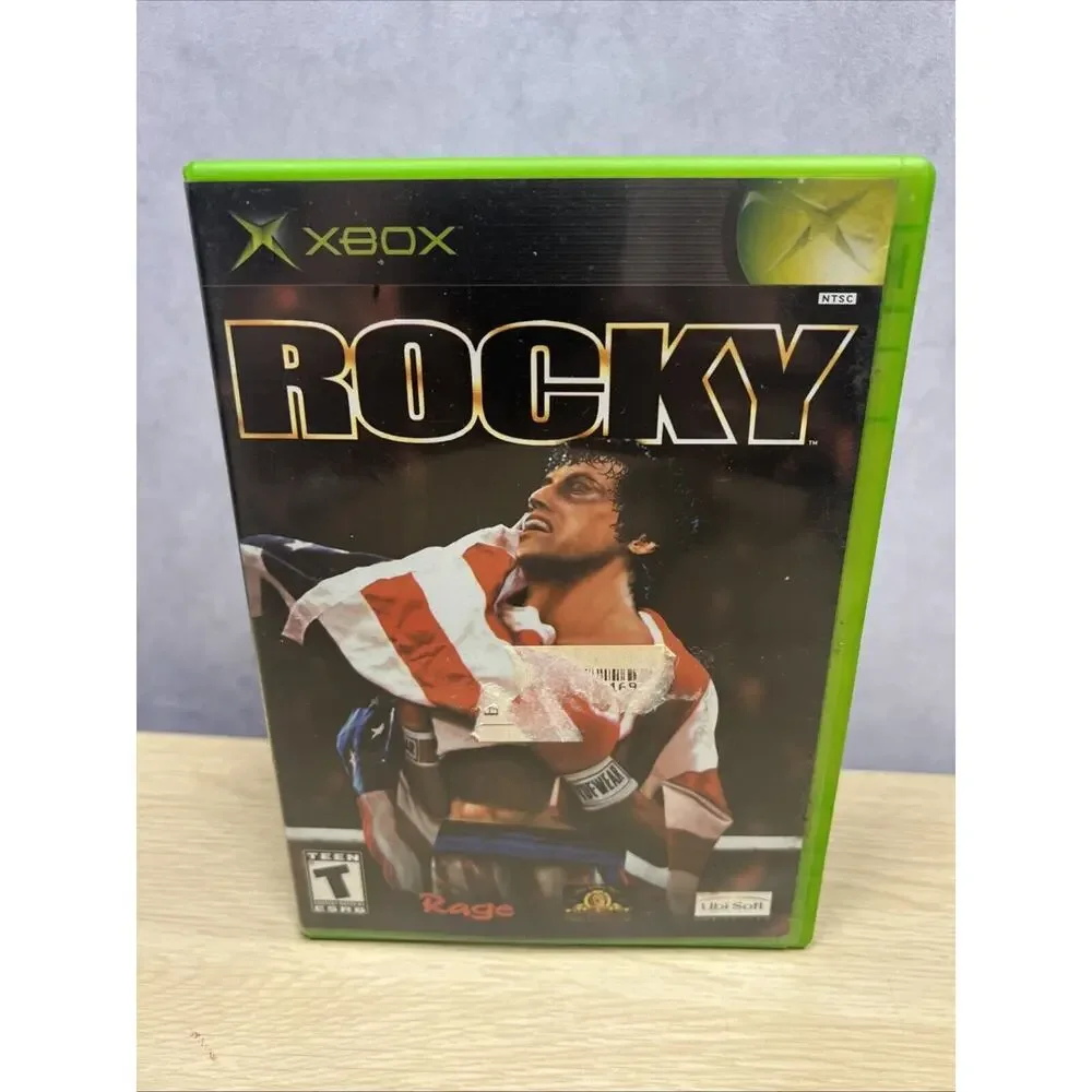 Microsoft Xbox 2002 Rocky With Manual.